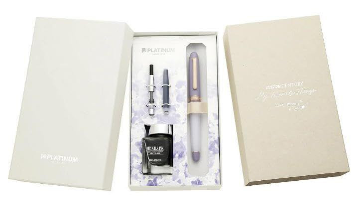 Platinum 3776 Century Fountain Pen Set - Misty Bloom - 14k Fine
