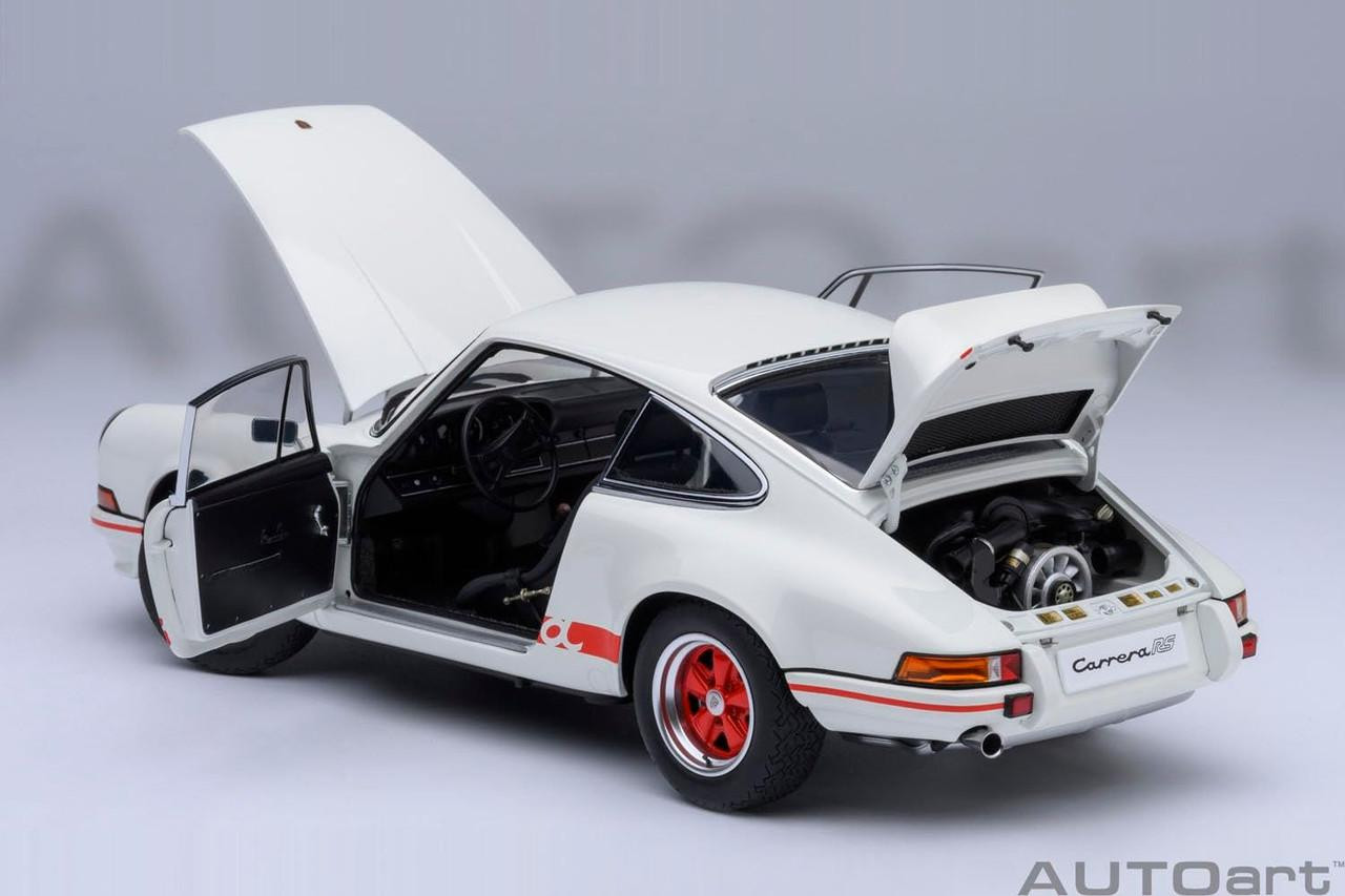 Autoart 1/18 Porsche 911 Carrera 2.7 RS Grand Prix White Red