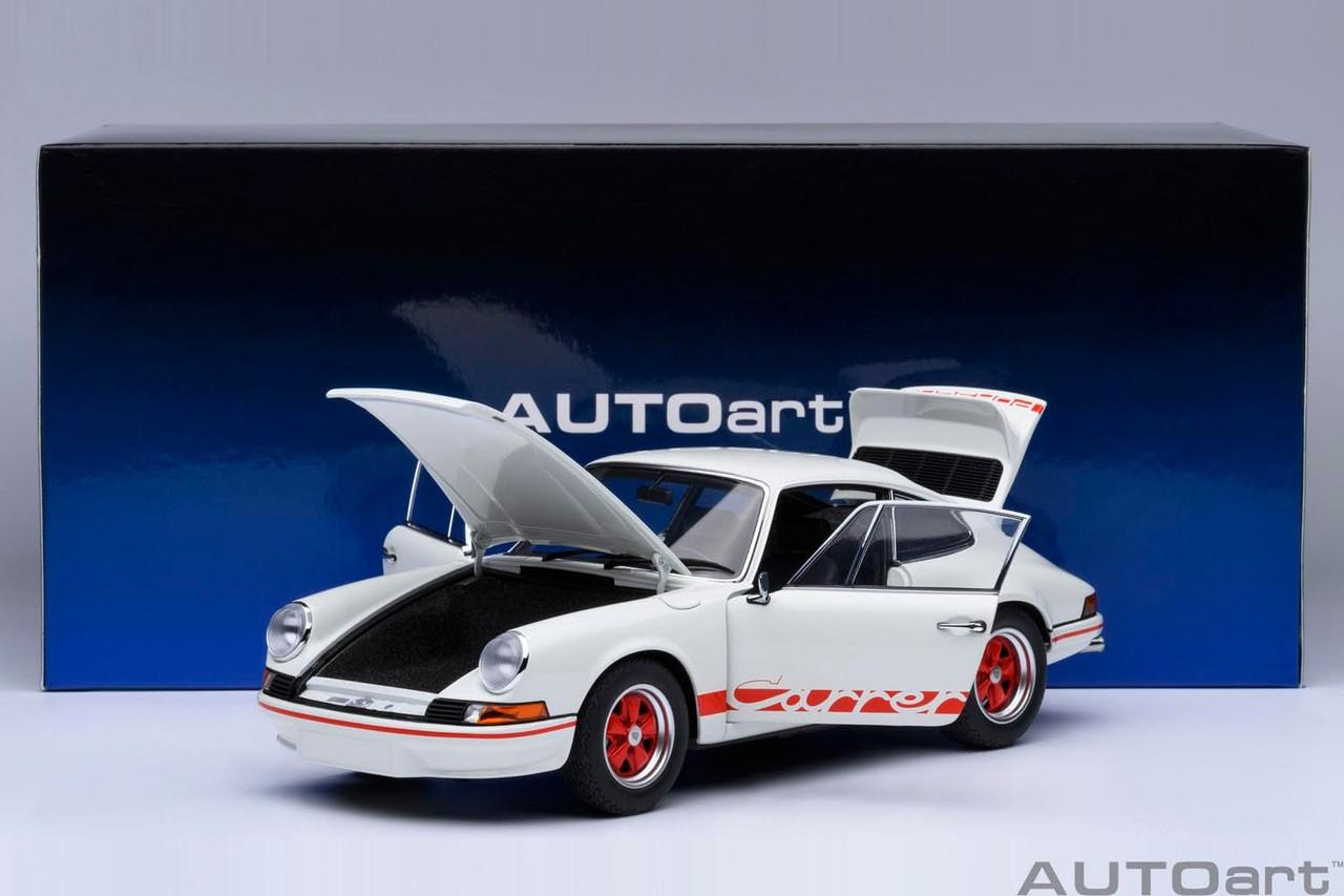 Autoart 1/18 Porsche 911 Carrera 2.7 RS Grand Prix White Red