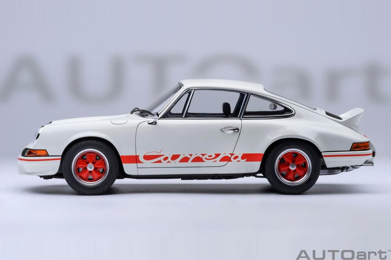 Autoart 1/18 Porsche 911 Carrera 2.7 RS Grand Prix White Red