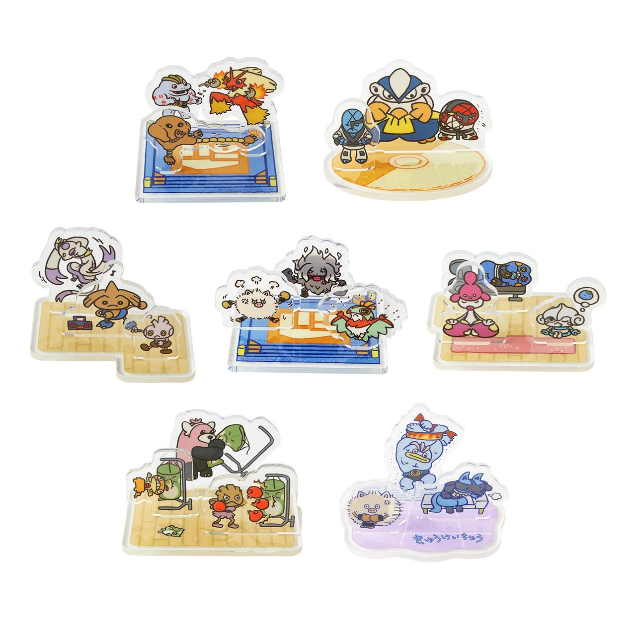 Pokemon Center Original Mini Acrylic Stand Collection In Training Box