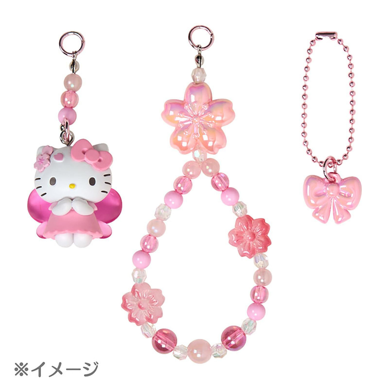 Sanrio Kuromi Beaded Keychain Sakura 661732
