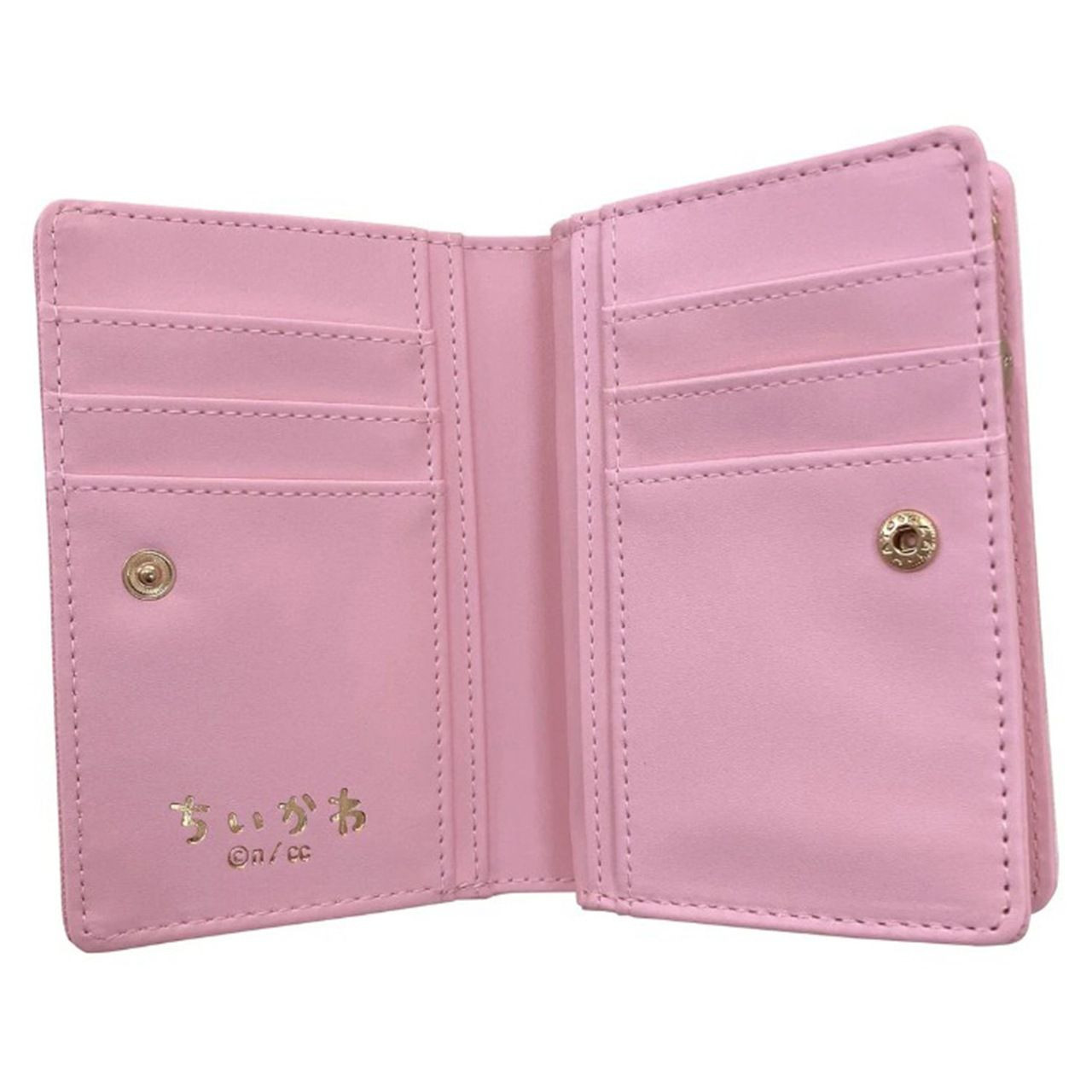 Chicka Wallets Chiikawa L Shaped Zipper Wallet Pink (Chiikawa)