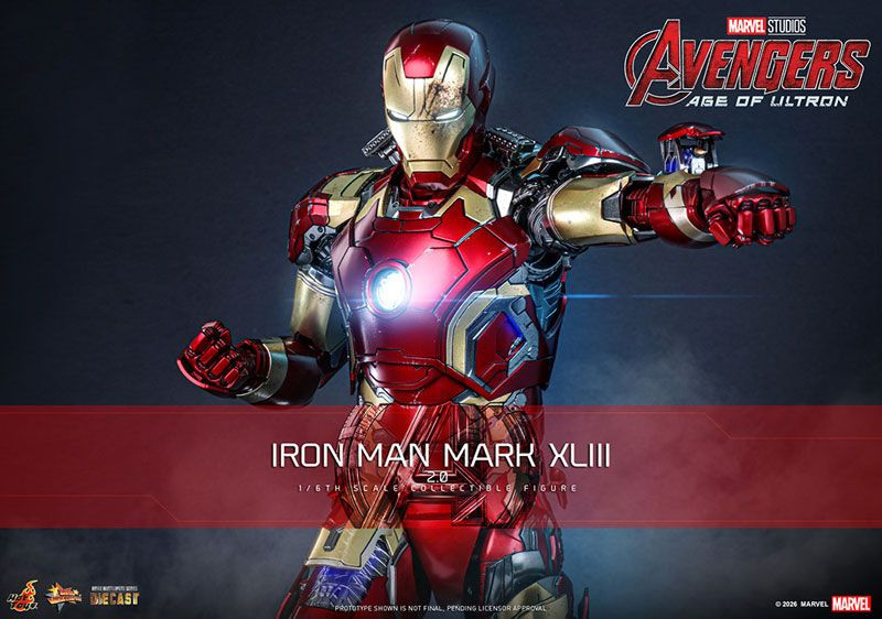 ホットトイズ 1/6 アイアンマン マーク43 DIECAST HOTTOYS 【公式通販】