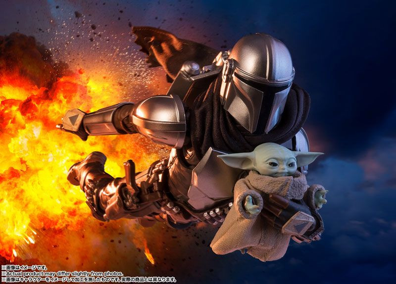 S.H.Figuarts Mandalorian and Grogu Figure (Star Wars: The