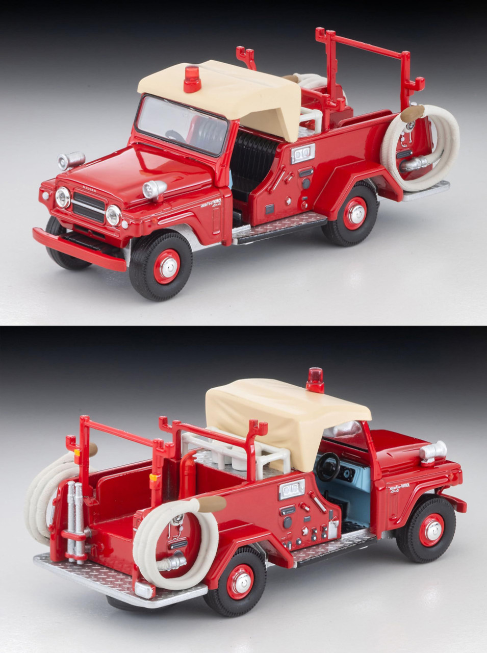 Tomica Limited Vintage 1/64 LV-31c Nissan Patrol Fire Engine (with