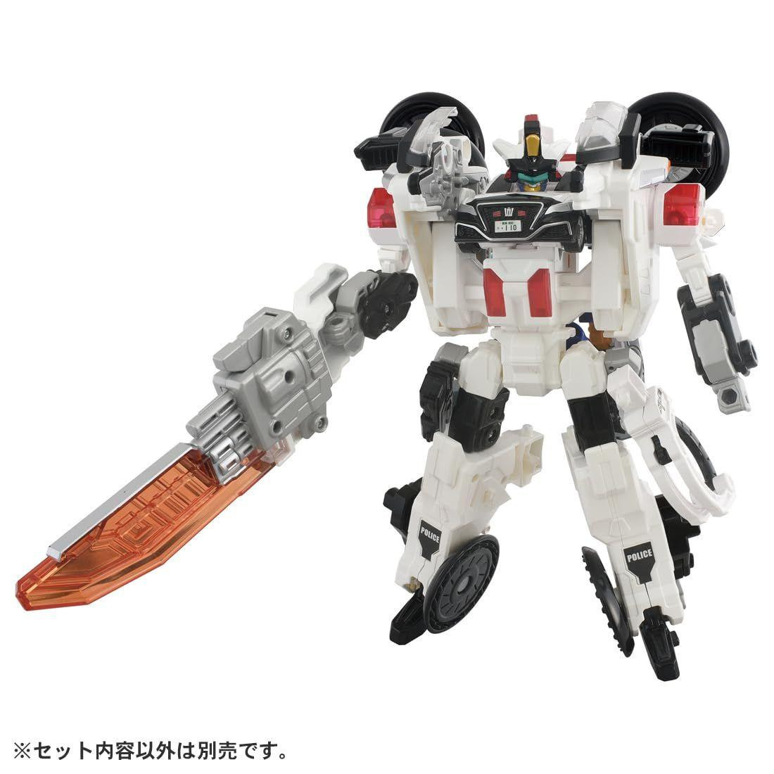 Motorcycle Dx Set Tomica Job Braver TJBDX Rising Police Braver Dekaride Armor White ...