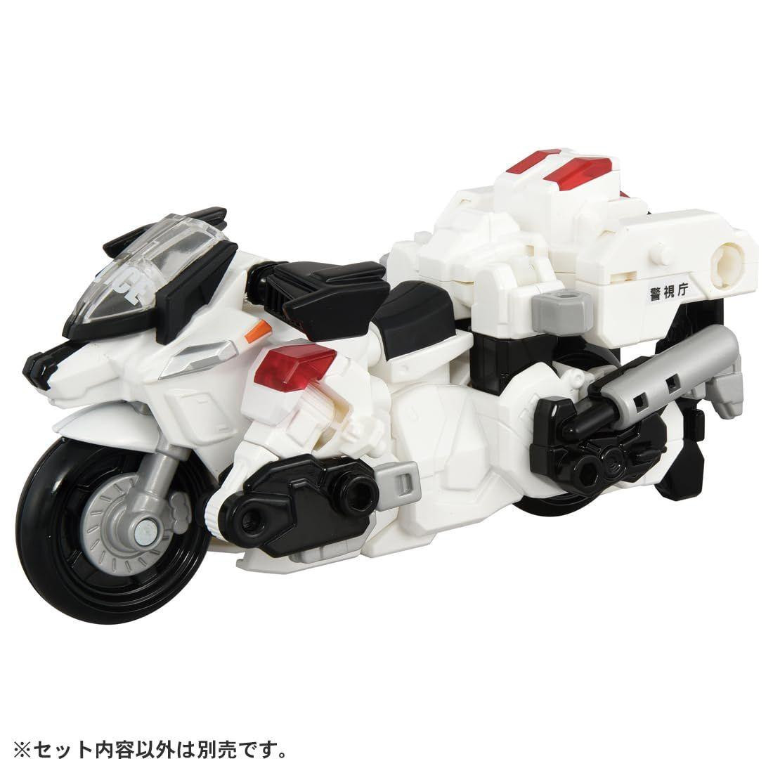 Motorcycle Dx Set Tomica Job Braver TJBDX Rising Police Braver Dekaride Armor White ...