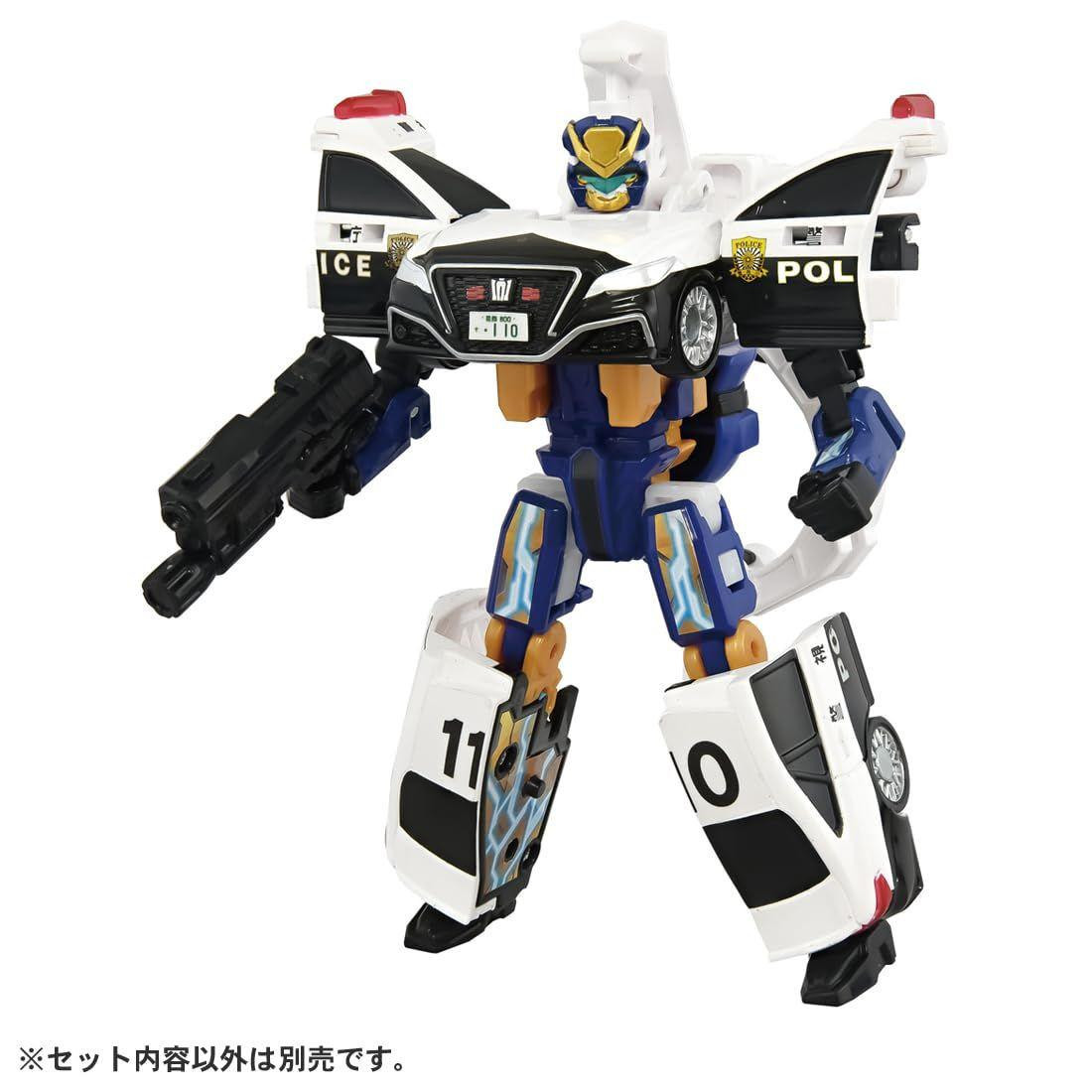 ドラゴン社 inspecteur de police ヒューバート警部 Tomica Job Braver TJBDX Rising Police Braver Dekaride Armor White