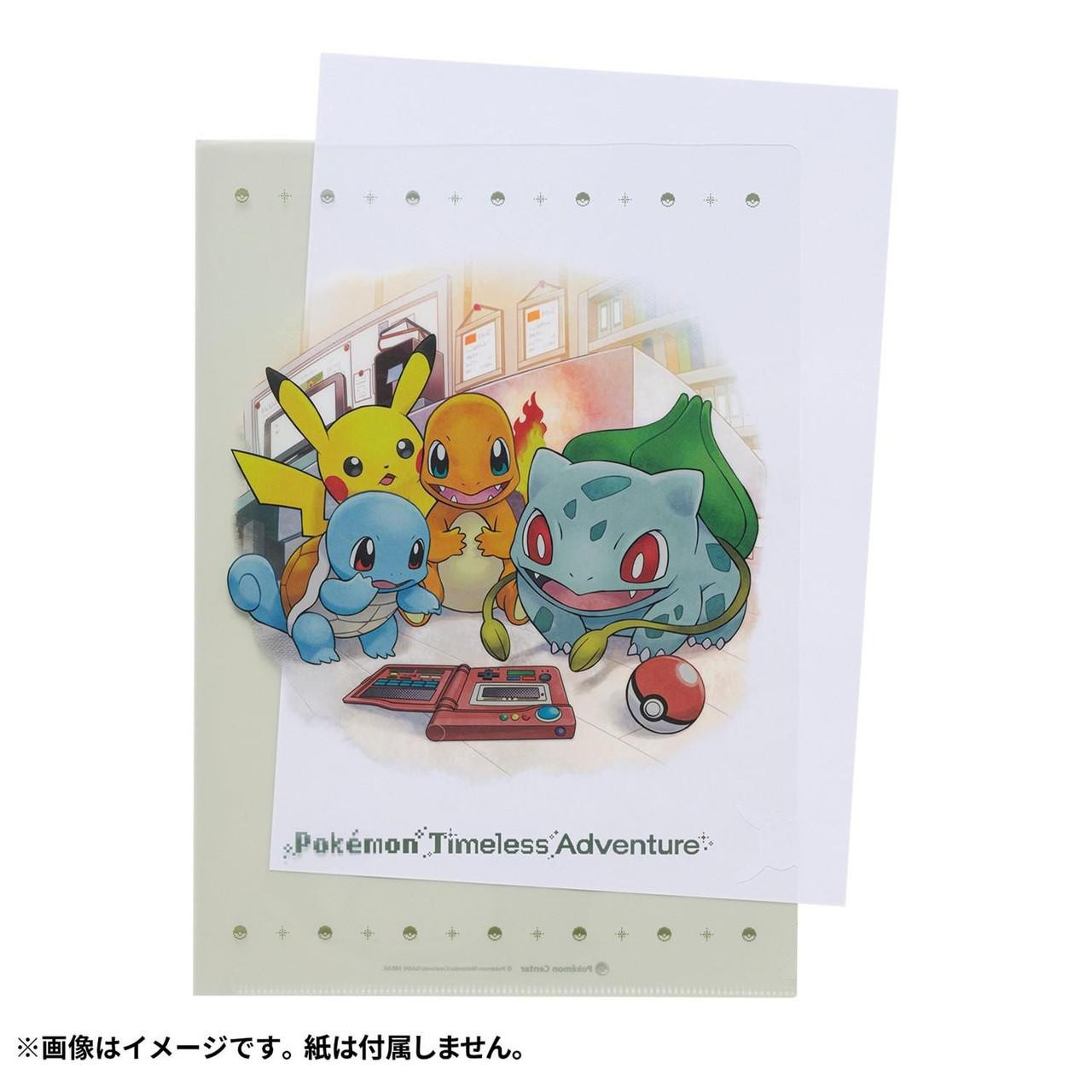 Pokemon Center Original A4 Clear File Pokemon Timeless Adventure Kanto