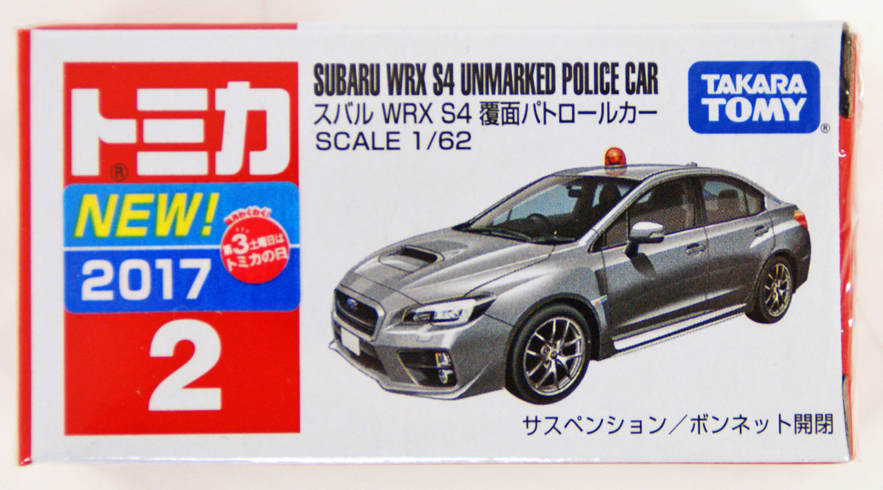 Takara Tomy Tomica 2 Subaru WRX S4 Unmarked Police Car 860167