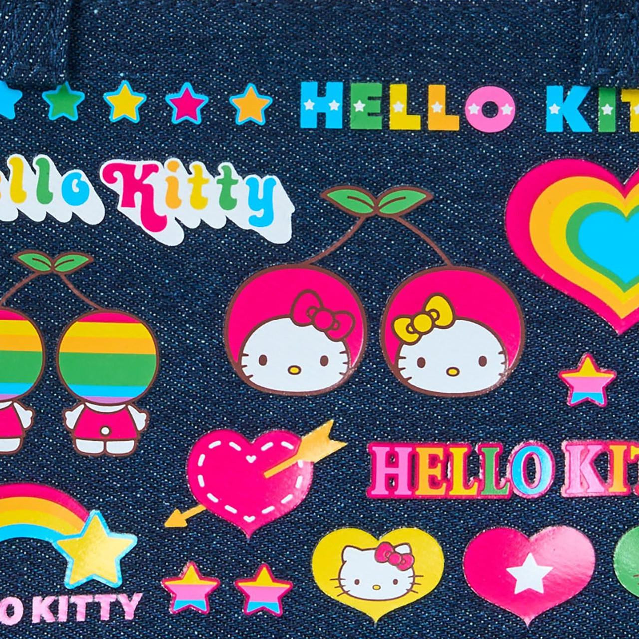 Sanrio Hello Kitty Denim Pouch Munekyun Heisei Era Girl Item 796336