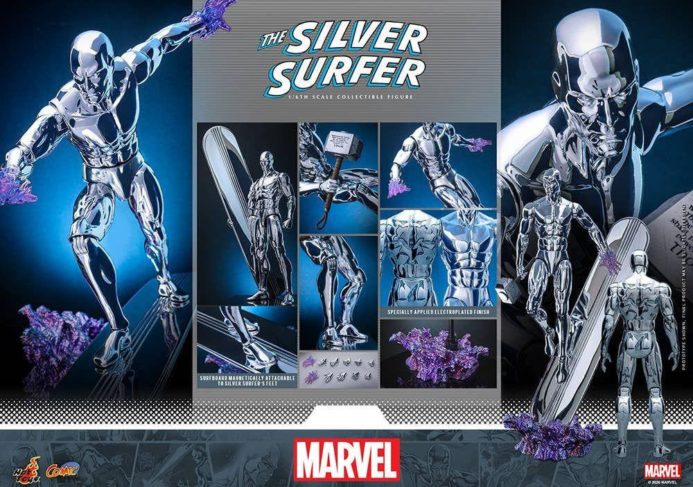 1/6 Comic Masterpiece Silver Surfer Fully Poseable Figure (Marvel