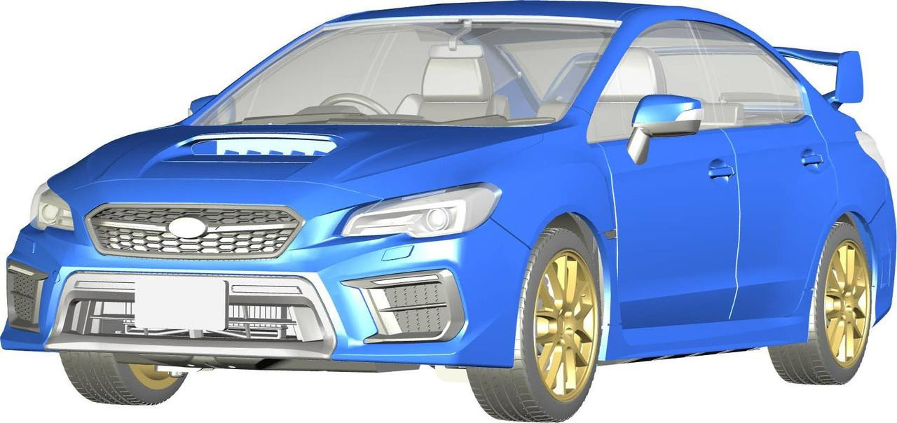 ミニカー SUBARU WRX STI EJ20 Final edition 2019 1/24 Inch Up Series No.189 Subaru WRX STI EJ20 Final Edition