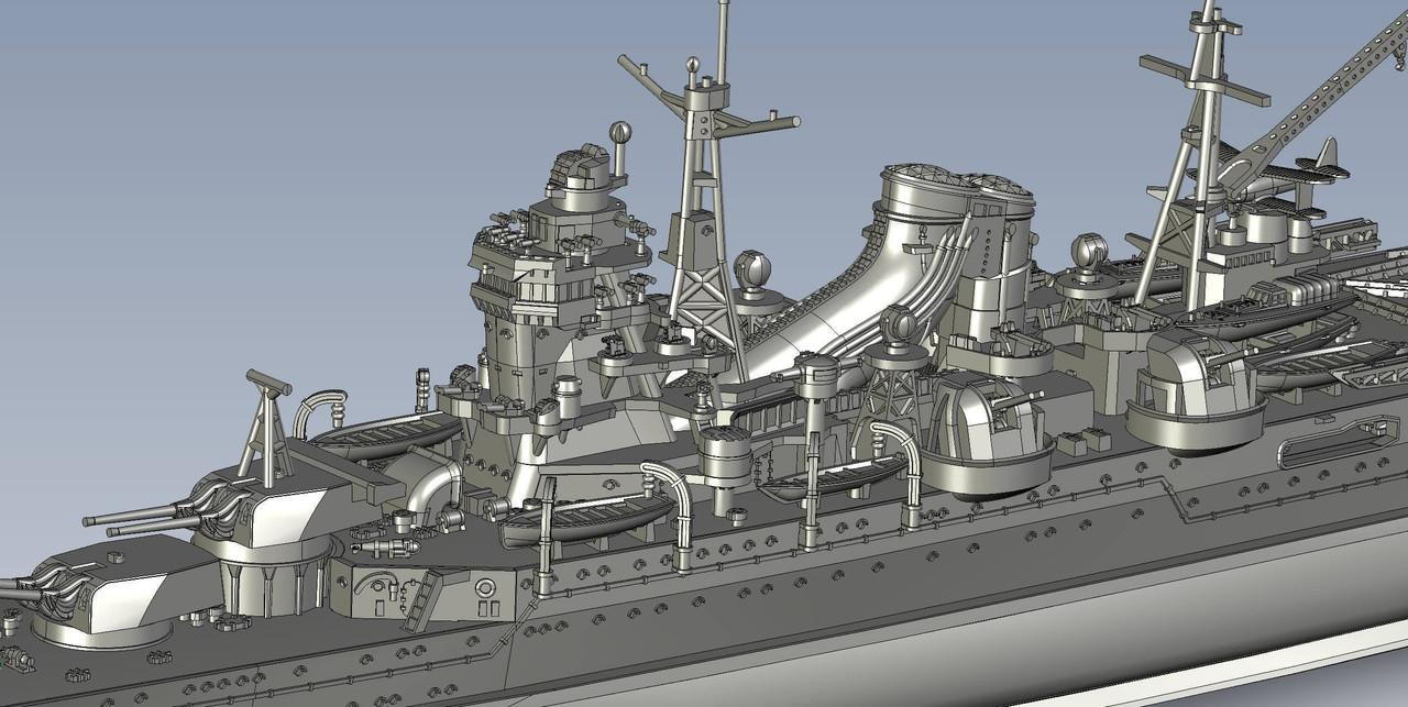 1/700 IJN Heavy Cruiser Mogami (1942) Plastic Model