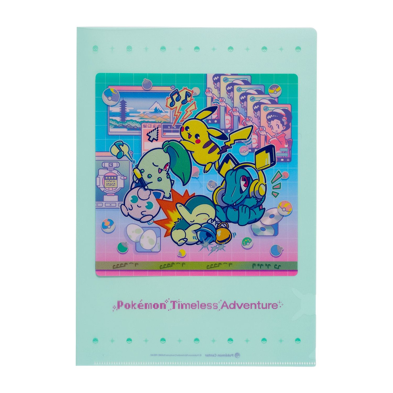 Pokemon Center Original A4 Clear File Pokemon Timeless Adventure Johto