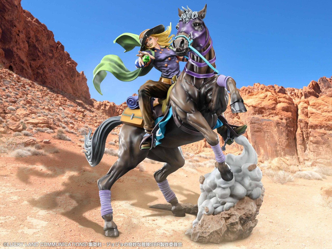 Super Figure Art Collection Gyro Zeppeli & Valkyrie Figure (JoJo's