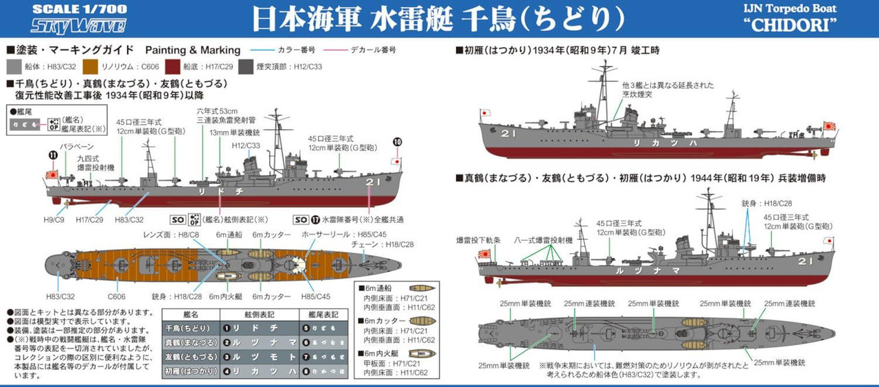 Pit-Road Sky Wave Series Imperial Japanese Navy Torpedo Boat