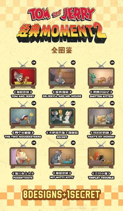 Blindbox Tom And Jerry Classic Moment 2: Full Box (8pcs) Blindbox Tom And Jerry Classic Moment 2: Full Box (8pcs)