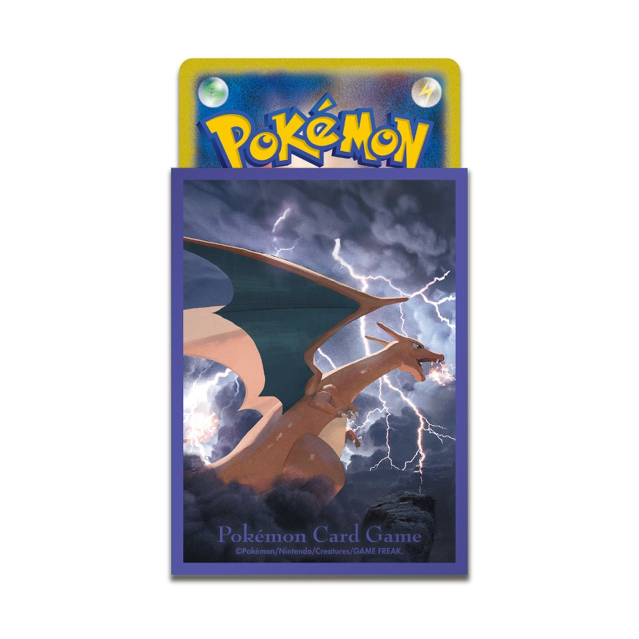 Pokemon Card Game TCG Deck Sleeves Soaring Charizard Purple Pokemon Card Game TCG Deck Sleeves Soaring Charizard Purple