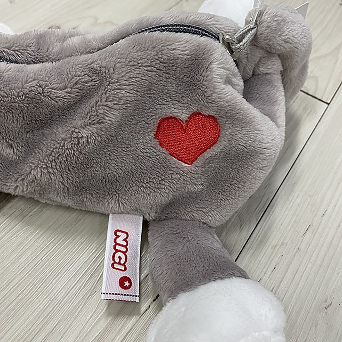 Entrex NICI Gray Cat Figure Pouch