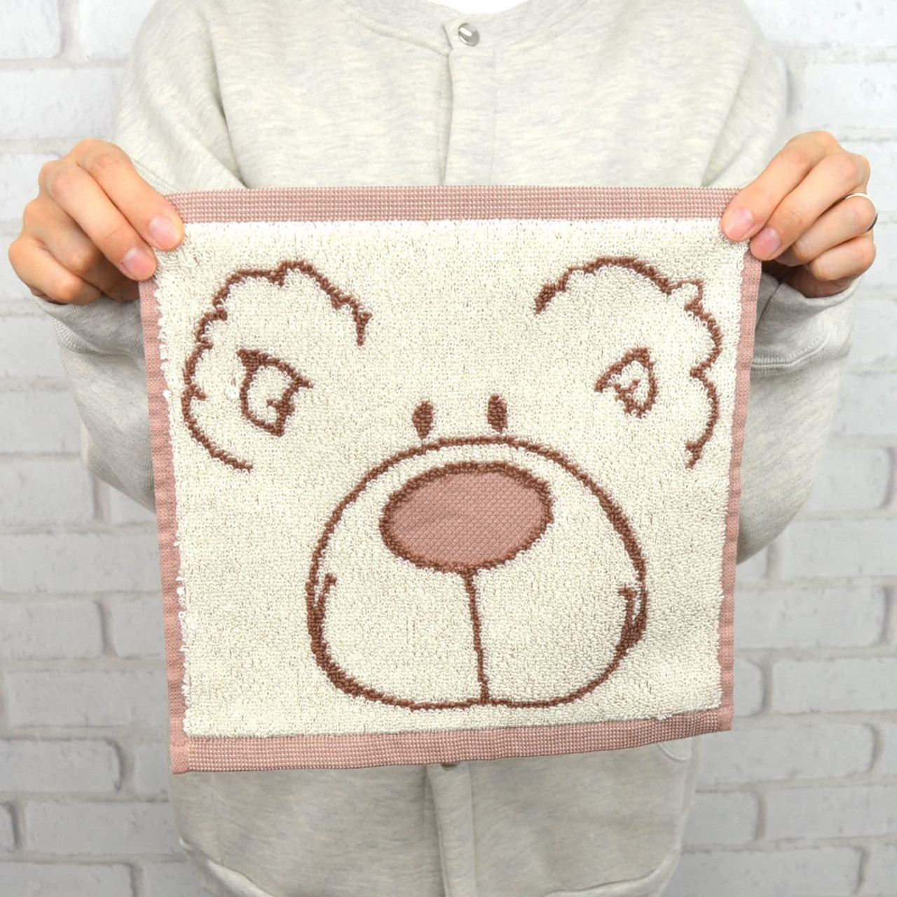 Entrex NICI Hand Towel Love Bear White