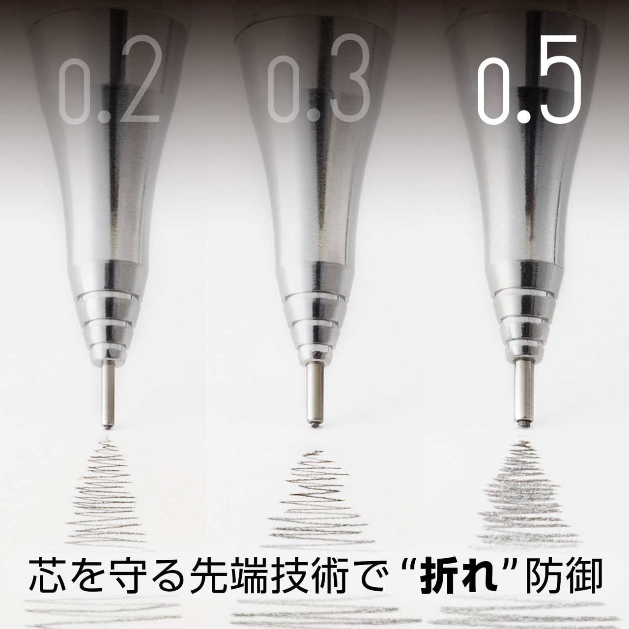 Pentel Mechanical Pencil Orenz Gray Barrel XPP505-RN