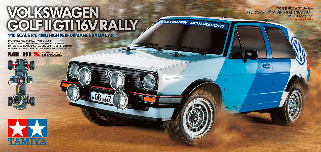 Tamiya 1/10 Electric RC Car Series No.714 Volkswagen Golf II GTI