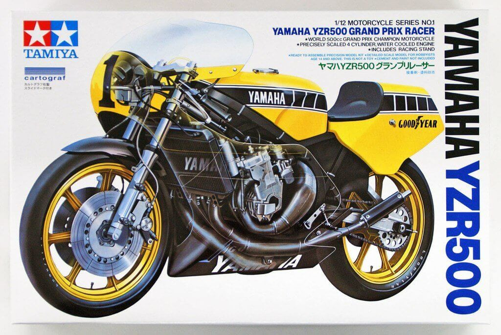Tamiya 14001 Yamaha YZR500 Grand Prix Racer 1/12 Scale Kit - Plaza