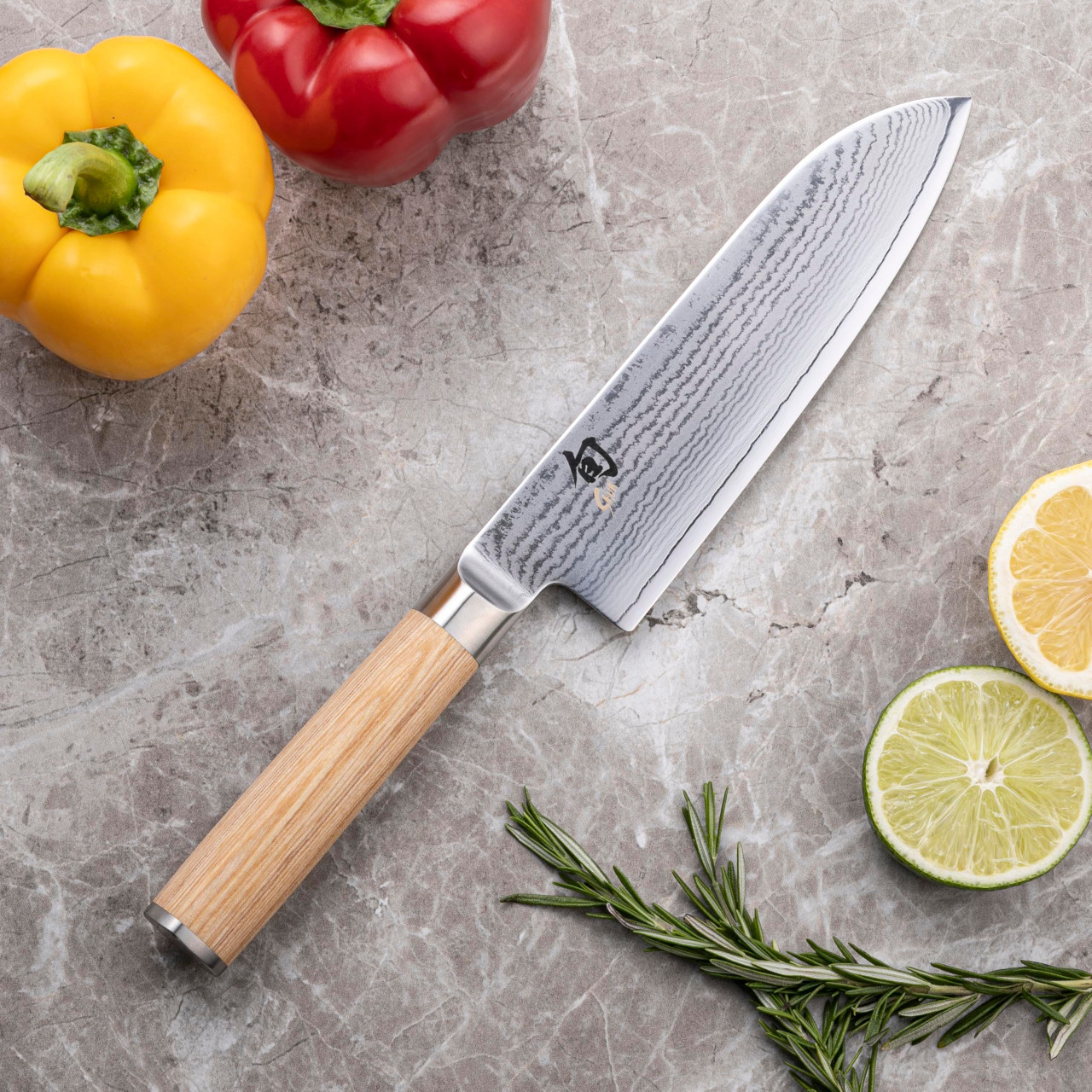 Kai Shun Classic White Santoku Knife Japan DM3702