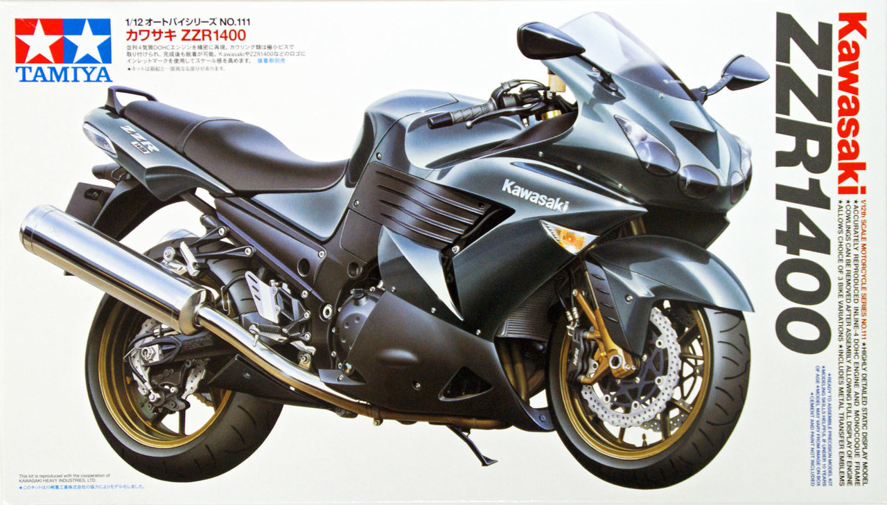 Tamiya 14111 Kawasaki ZZR 1400 1/12 Scale Kit - Plaza Japan