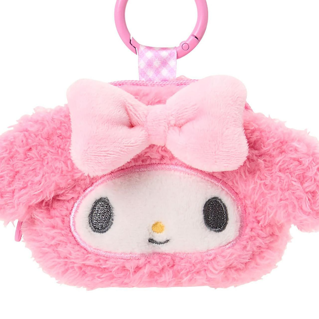 Sanrio My Melody Face Shaped Mini Pouch With Carabiner 015687