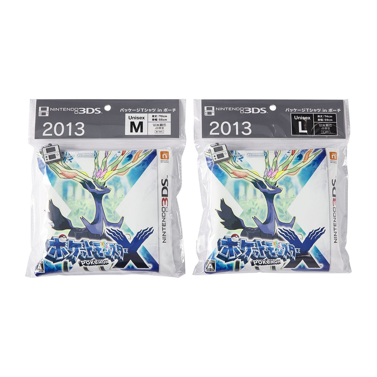 Pokemon Center Original Package T Shirt In Pouch Pokemon X Unisex M