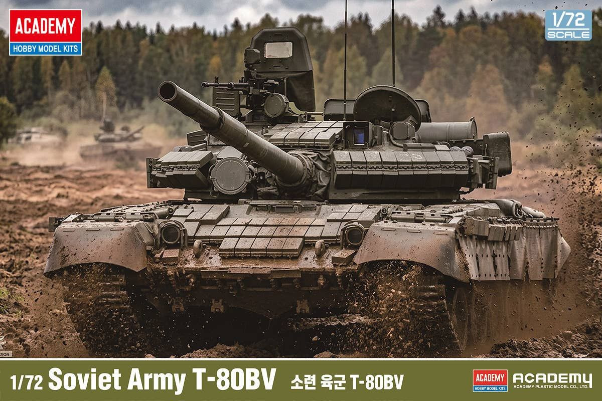 1/72 Soviet Army T-80BV Plastic Model