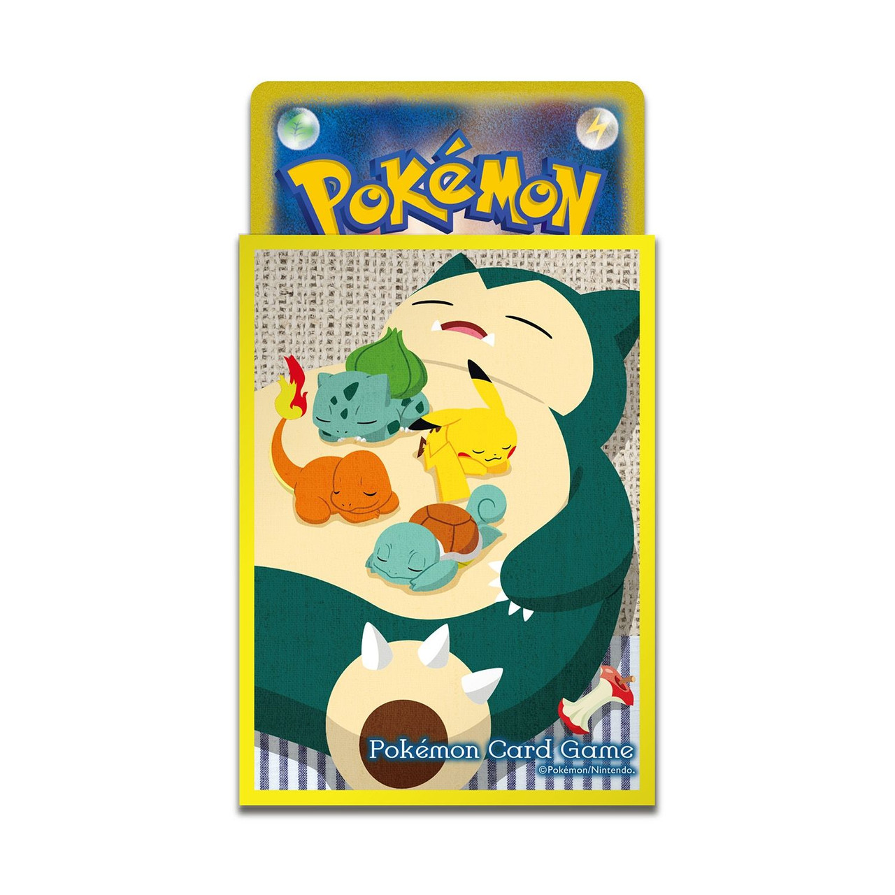 Pokemon Card Game TCG Deck Sleeves Snorlax Yellow
