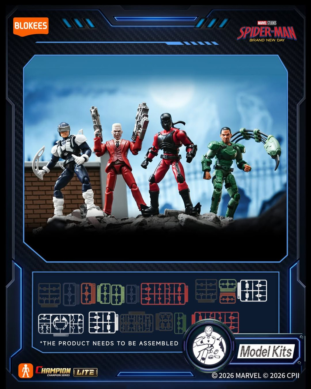 Blokees Champion Class Lite 01 Marvel Heroes Spider-man Brand New Day
