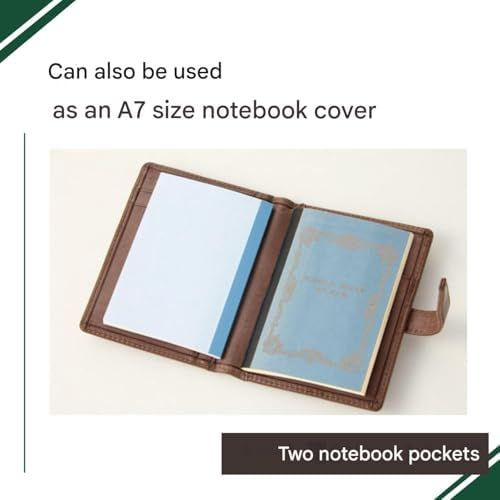 Raymay Fujii Da Vinci Roroma Mini Memo Holder A7 - Dark Brown
