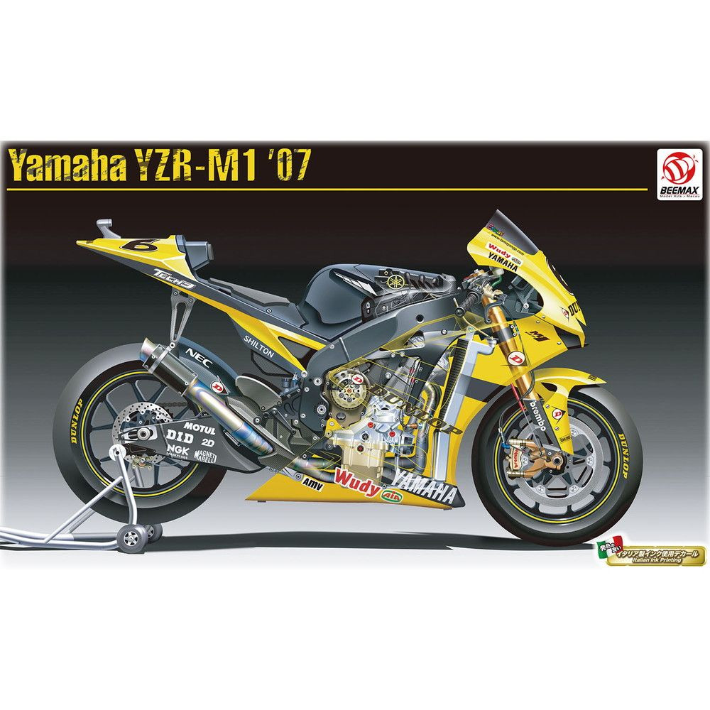 Beemax 1/12 Yamaha YZR-M1 2007 Plastic Model