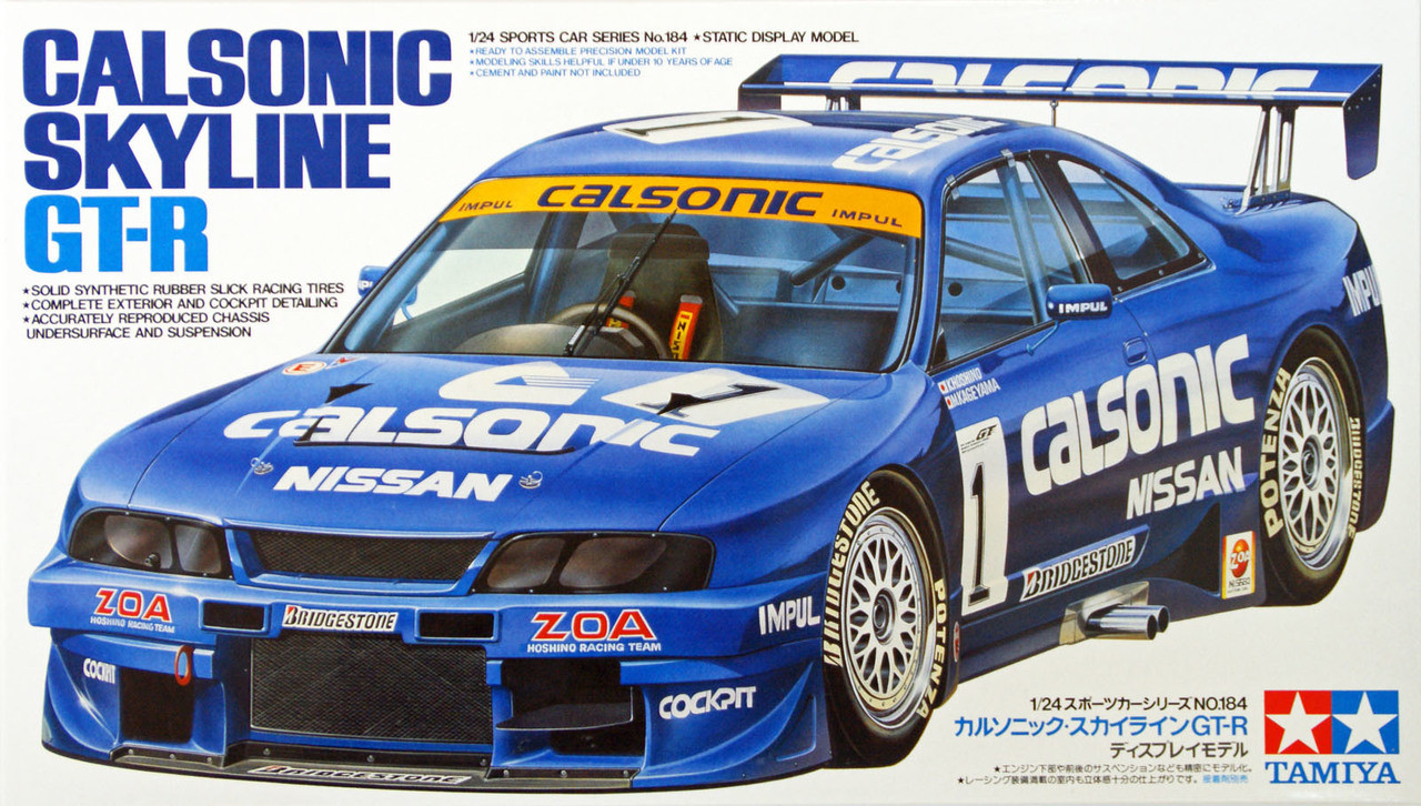 Tamiya 24184 Calsonic Skyline GT-R 1/24 Scale Kit - Plaza Japan