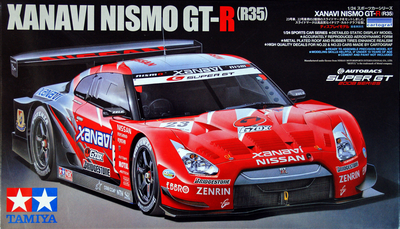Tamiya 24308 Xanavi NISMO GT-R (R35) 1/24 Scale Kit - Plaza Japan
