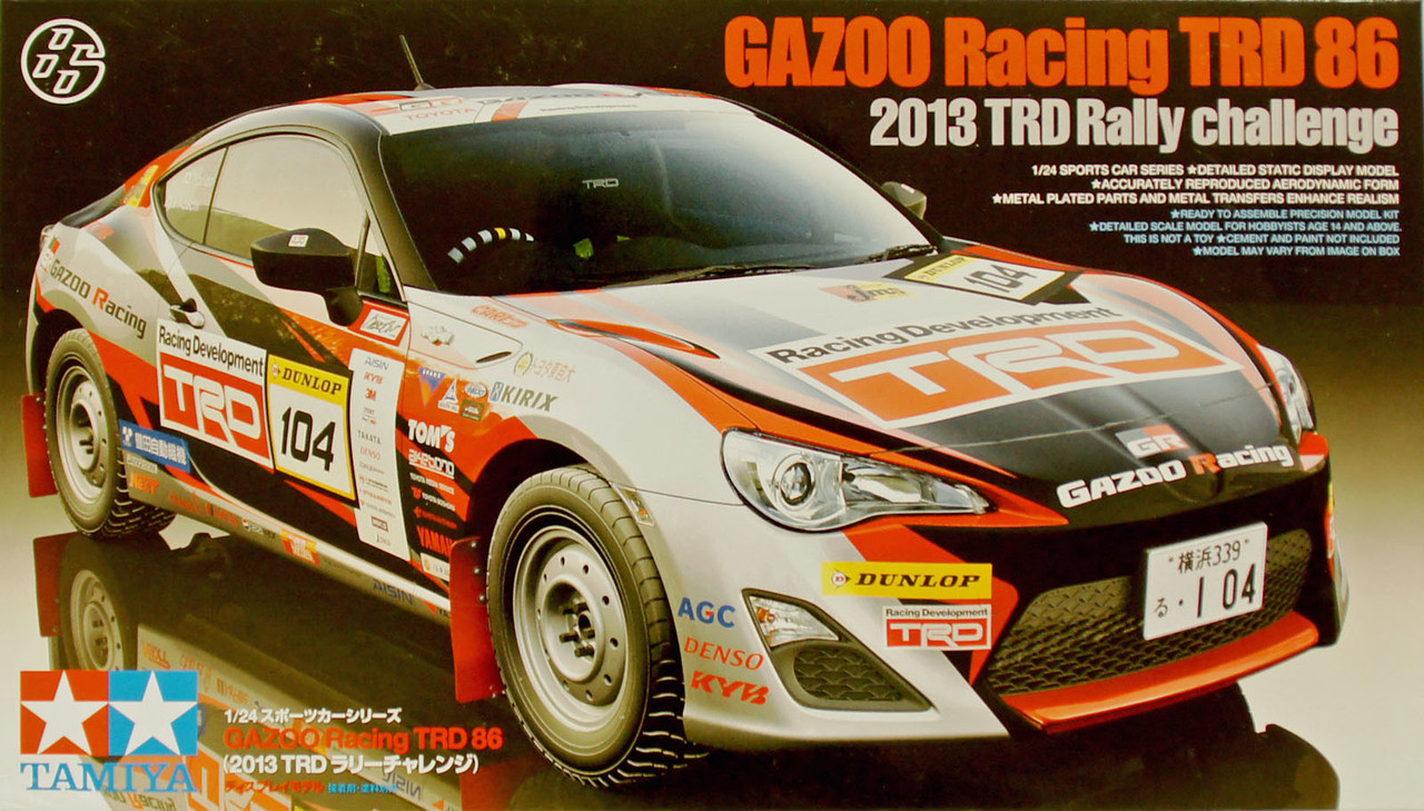 Tamiya 24337 GAZOO Racing TRD 86 (2013 TRD Rally challenge) 1/24 scale kit