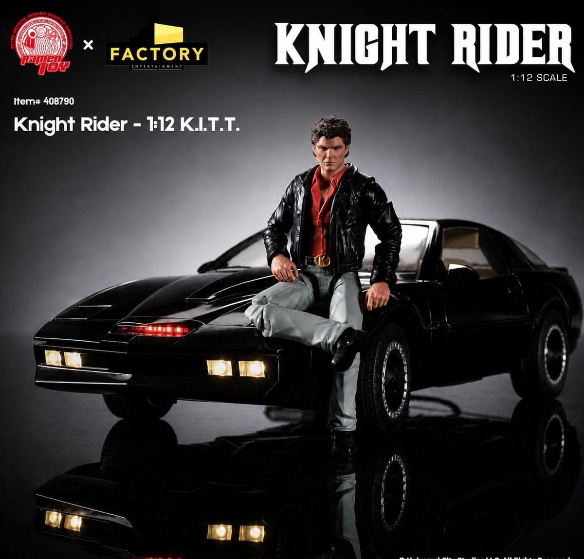 Knight Rider 1982 セット　1/36スケール Knight Rider Knight 2000 KITT with Michael Knight Figure (1/12 Scale)