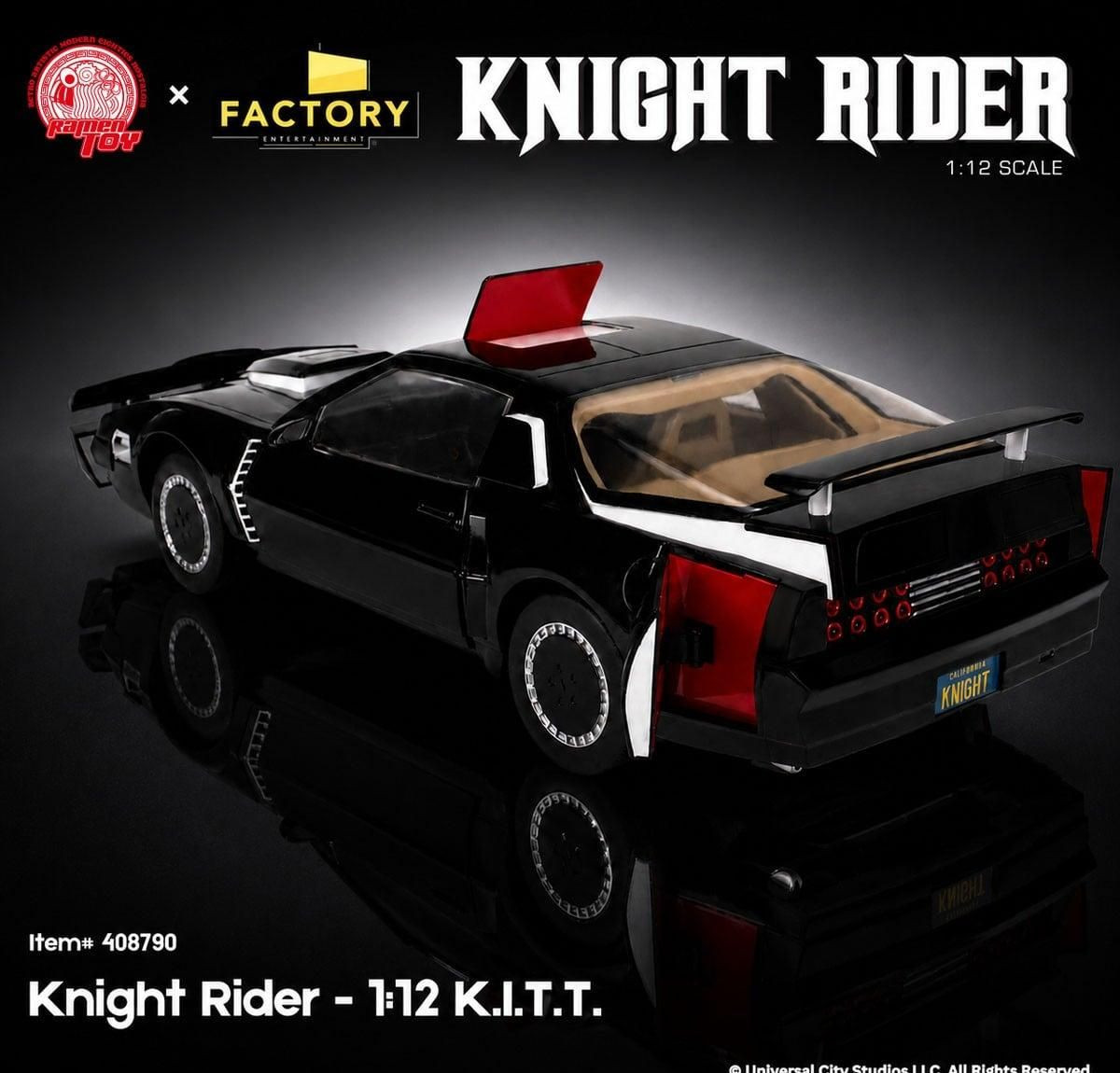 Knight Rider 1982 セット　1/36スケール Knight Rider Knight 2000 KITT with Michael Knight Figure (1/12 Scale)