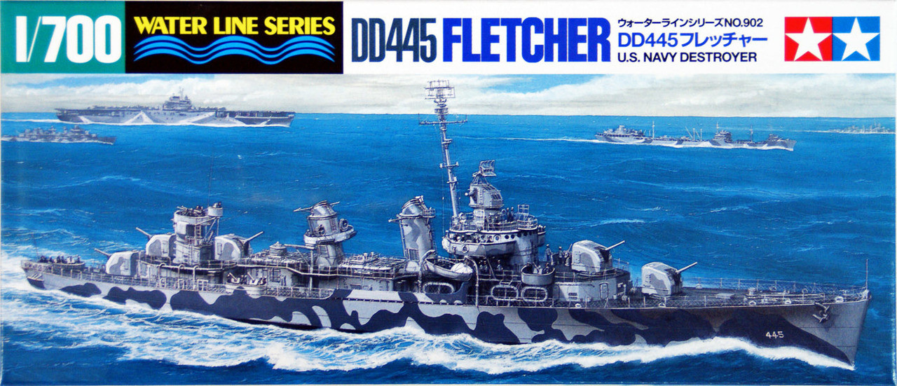 Tamiya 31902 US Navy Destroyer DD445 Fletcher 1/700 scale kit