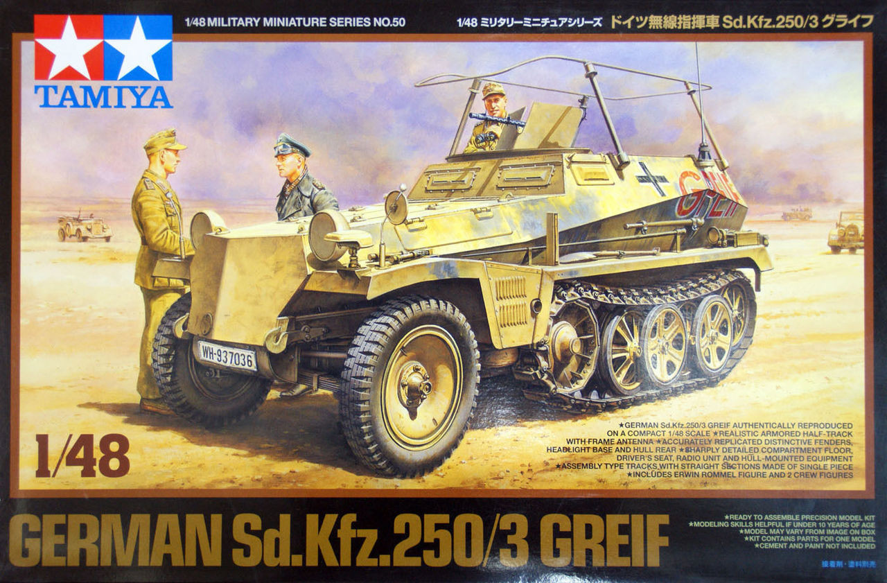 Tamiya 32550 German Sd.Kfz 250/3 Greif 1/48 Scale Kit - Plaza Japan