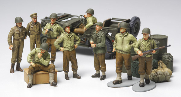 ドッピエッタARMY BASE COLLECTION Tamiya 32552 WWII US Army Infantry At Rest 1/48 Scale Kit - Plaza