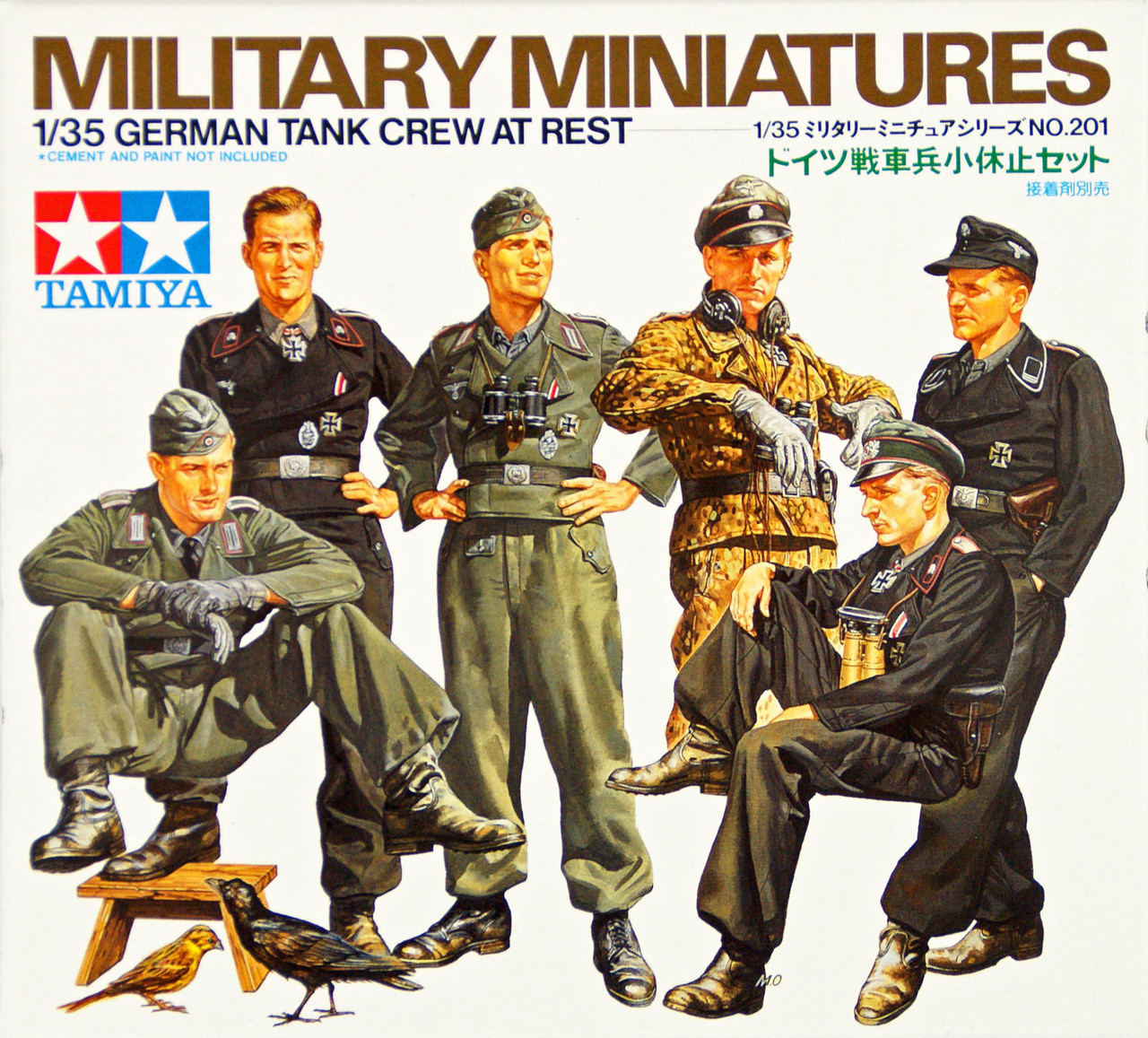 Tamiya 35201 German Tank Crew At Rest 1/35 Scale Kit - Plaza Japan