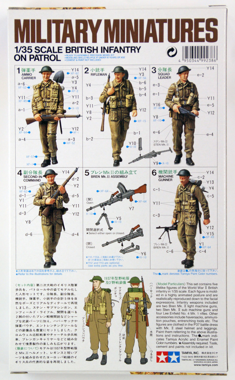 TAMIYA TAMIYA 35223 BRITISH INFANTRY 1:35