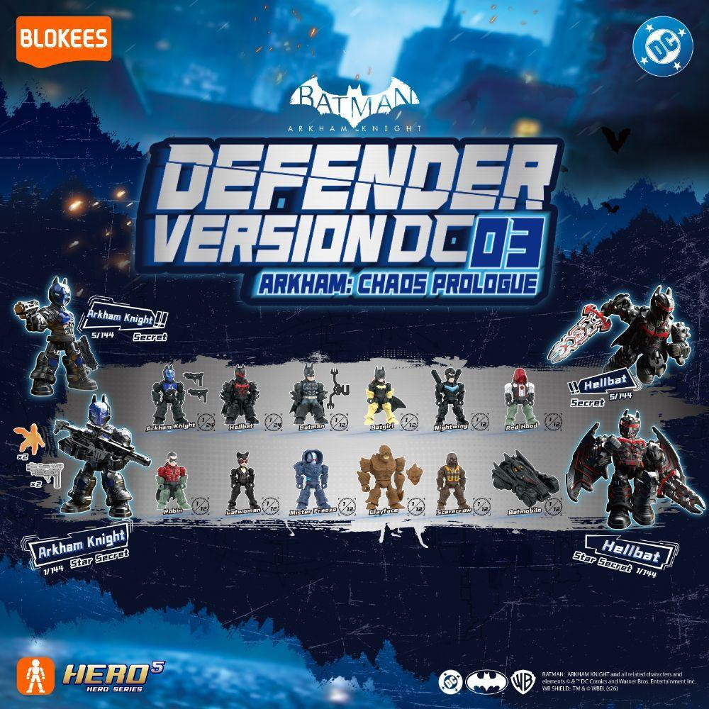 Blokees ブロッキーズ　アーカムカオスプロローグ　4箱セット　バットマン Blokees DC-DV03 Arkham: Chaos Prologue BOX (12pcs)
