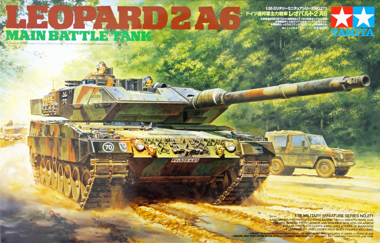 Tamiya 35271 German Leopard 2A6 Main Battle Tank 1/35 Scale Kit 